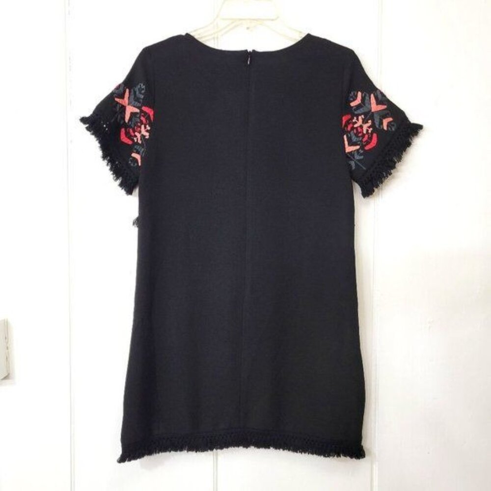 Design Lab Black Embroidered Mini Dress - Picture 6 of 6